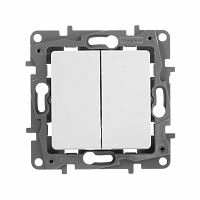 Переключатель 2кл (белый) Etika Legrand/Daccord/ИЭК (672212)
