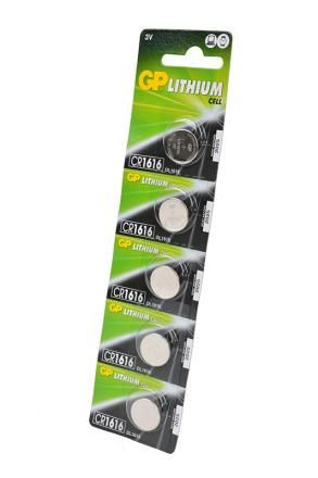 Батарейка литиевая дисковая GP Lithium CR1616RA-7C5 3В 4891199001116