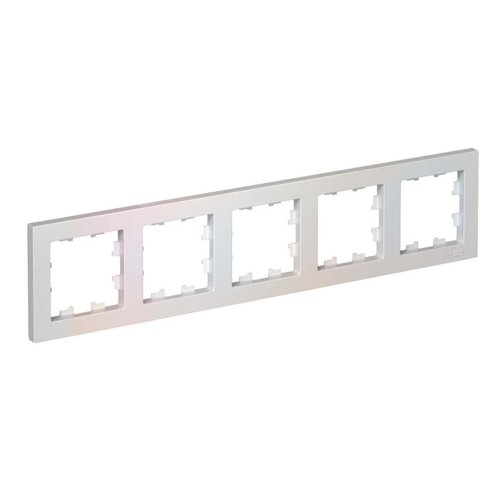 Рамка 5 постов универсальная (жемчуг) ATLASDESIGN SE