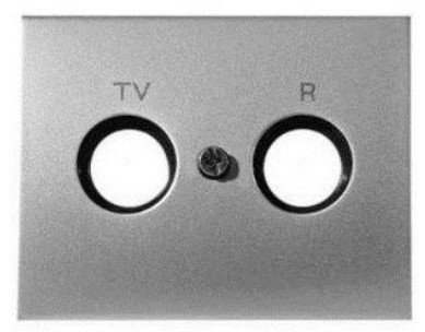 NIE 8450 NC Накладка TV-R розетки (никель) Olas АВВ