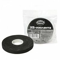 Изолента ХБ 15ммх20м (черная) AVIORA