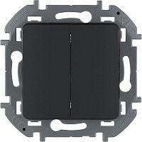 Выключатель 2кл (антрацит) INSPIRIA Legrand/Daccord (673623) 