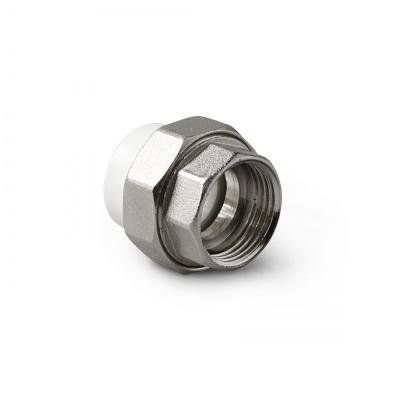 Муфта  PP-R комбинированная разъемная ВР 32- 3/4 Белая PRO AQUA (10) 62353