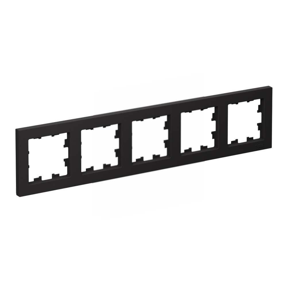 Рамка 5 постов универсальная (карбон) ATLASDESIGN SE