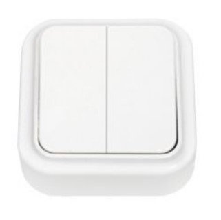 Выключатель ОУ 2кл (белый) Пралеска BYLECTRICA