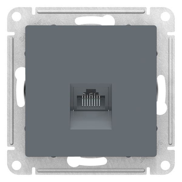 Розетка 1-я компьютерная RJ45 кат. 5Е (грифель) ATLASDESIGN SE