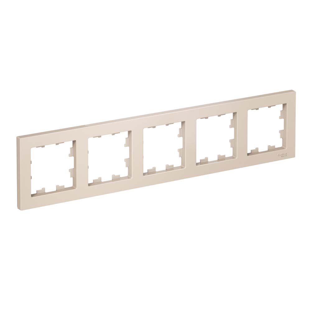 Рамка 5 постов универсальная (бежевый) ATLASDESIGN SE