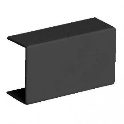 Переходник для кабель-канала 60х40мм с возможностью отвода (черный)