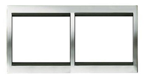 NIE 8472.1 ТТ Рамка 2 поста горизонтальная (титан) Olas АВВ