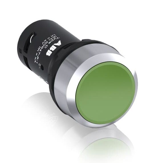 Кнопка CP2-30G-10 зеленая с фиксацией 1HO ABB