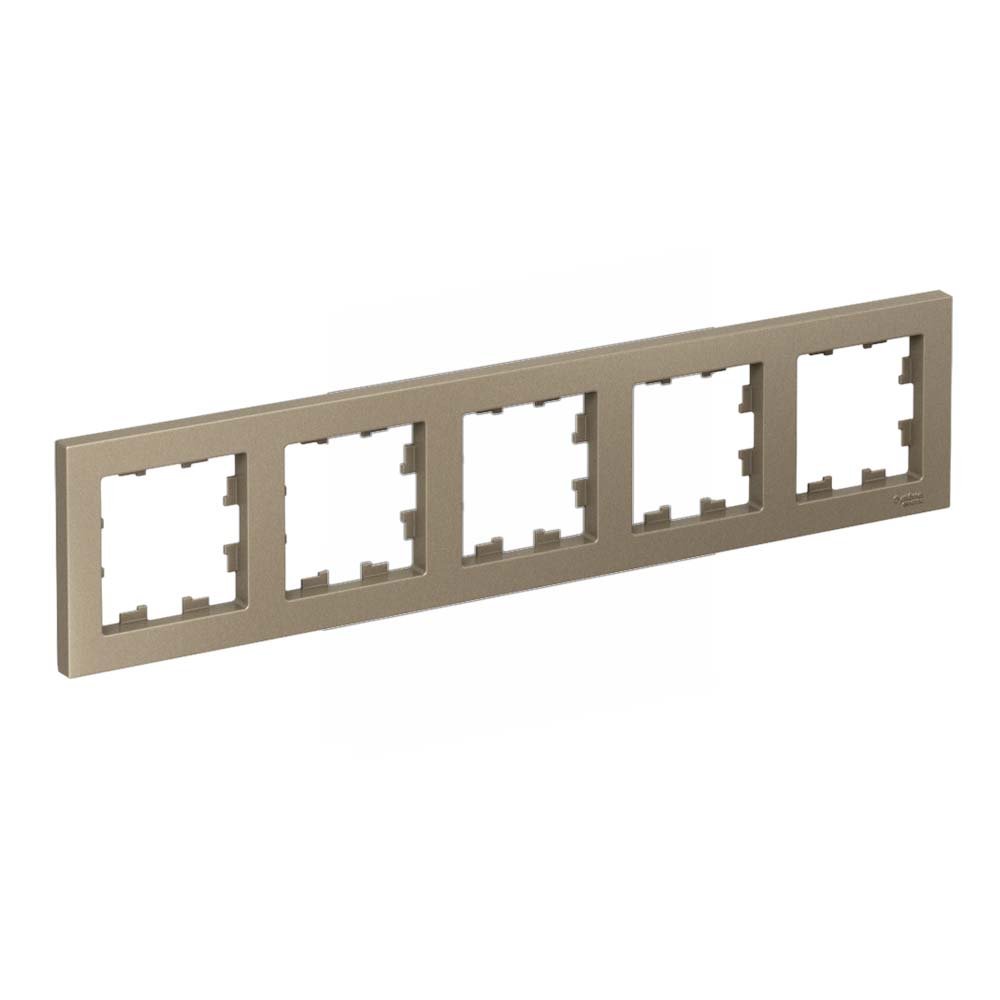 Рамка 5 постов универсальная (шампань) ATLASDESIGN SE