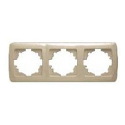 Рамка 3 поста горизонтальная (бронза) Carmen VI-KO