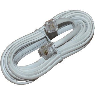 Телефонный шнур удлинитель RJ-116P-4C 5м (белый) REXANT