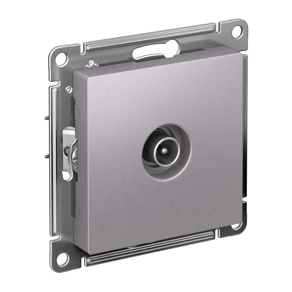 Розетка TV антенна коннектор (алюминий) ATLASDESIGN SE