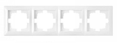 Рамка 4 поста (белый) СТИЛЬ BYLECTRICA