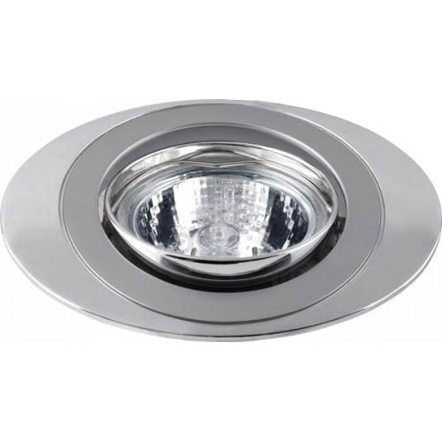 Светильник точечный поворотный SATURN 35 1 23 35Вт GU4 Ø81мм Øотв.58мм IP20 КОМТЕХ хром/матовый хром/хром