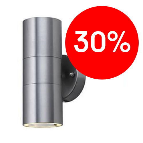 Светильник накаливания садово-парковый наст HL266 2х35Вт GU10 160х93х85мм MANOLYA-2 Horoz мат.хром (075-008-0002)