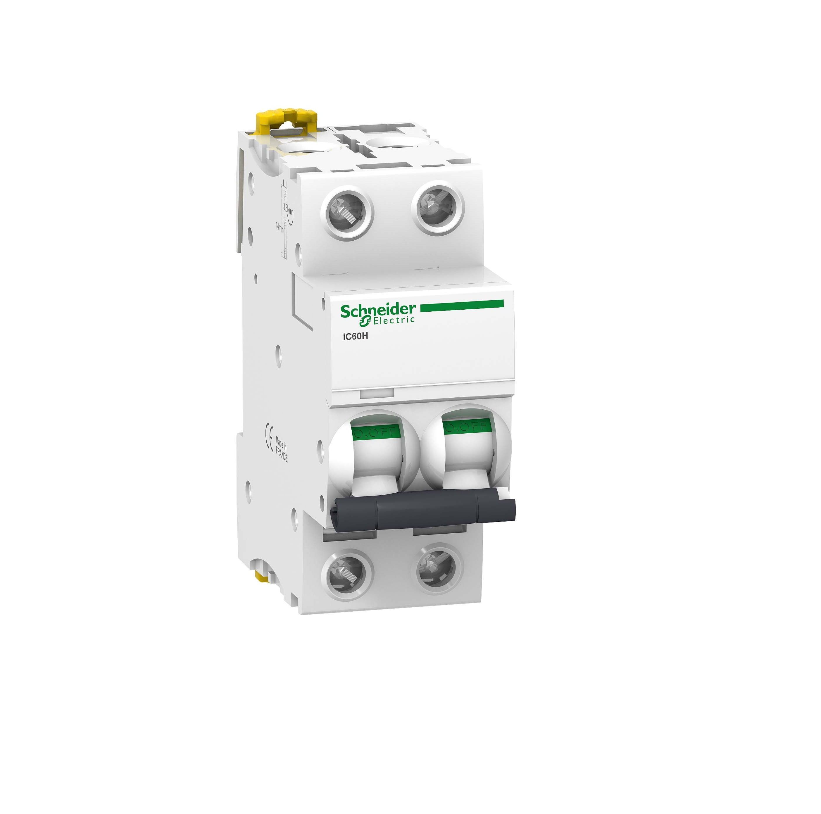 Автоматический выключатель 2п С63 6.0kA Acti 9 Schneider Electric (A9K24263)