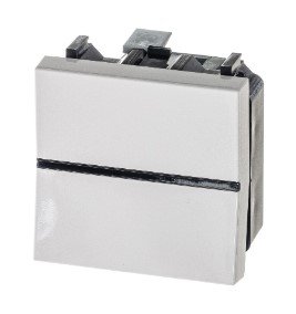 Механизм переключателя 1кл 2-модульный N2202 BL (альпийский белый) Zenit ABB