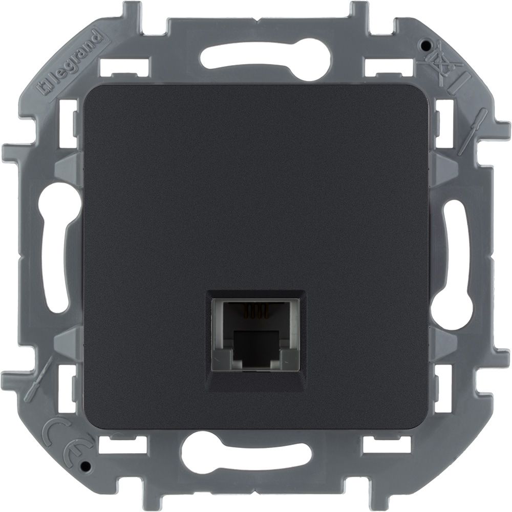 Розетка TF RJ11 (антрацит) INSPIRIA Legrand/Daccord (673823) 