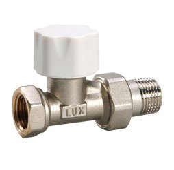 Клапан термостатический прямой 1/2" thermo tekna RD 201 под термоголовку Luxor