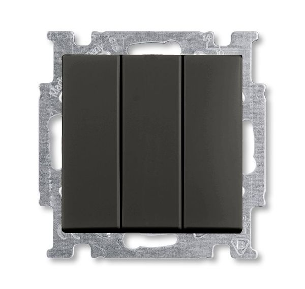 Выключатель 3кл 106/3/1 UC-95 (шато-черный) Basic 55 ABB