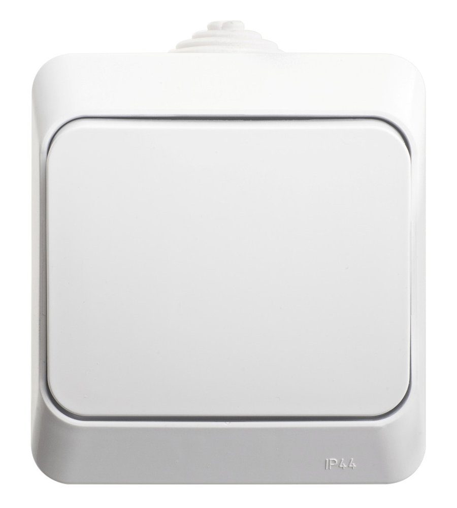 Переключатель ОУ 1кл схема 6 IP44 (белый) ЭТЮД SE
