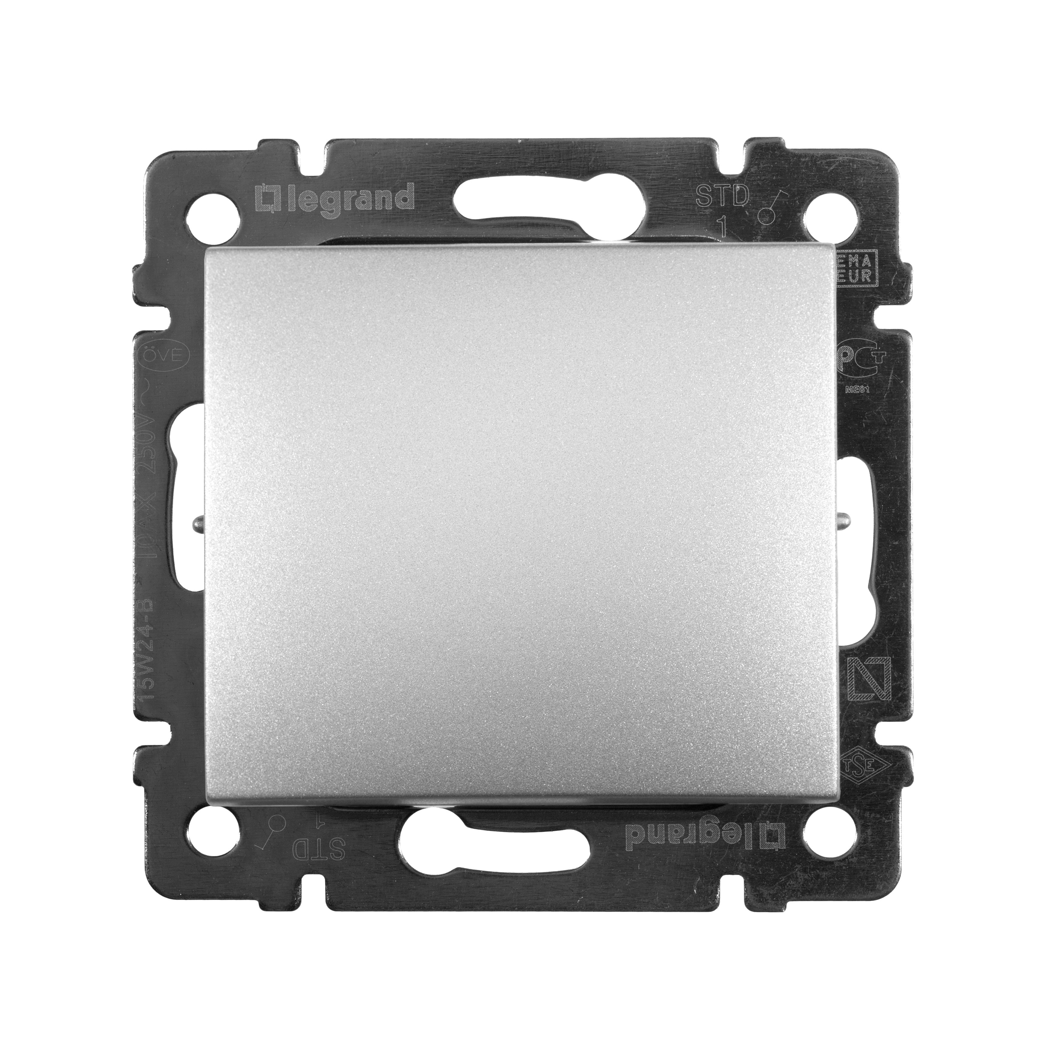 Выключатель 1кл (алюминий) Valena Classic Legrand (770101)