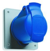 Розетка 232RU6 32A 2P+E IP44 6ч панельная с прямым унифицированным фланцем ABB