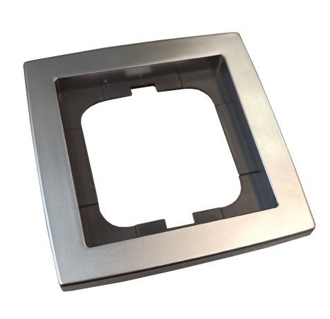 BJE Рамка 1 пост (хром)  Solo 1721-80 УЦЕНКА