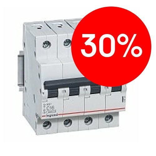 Автоматический выключатель 4п C16 4.5кА RX3 Legrand (419741)