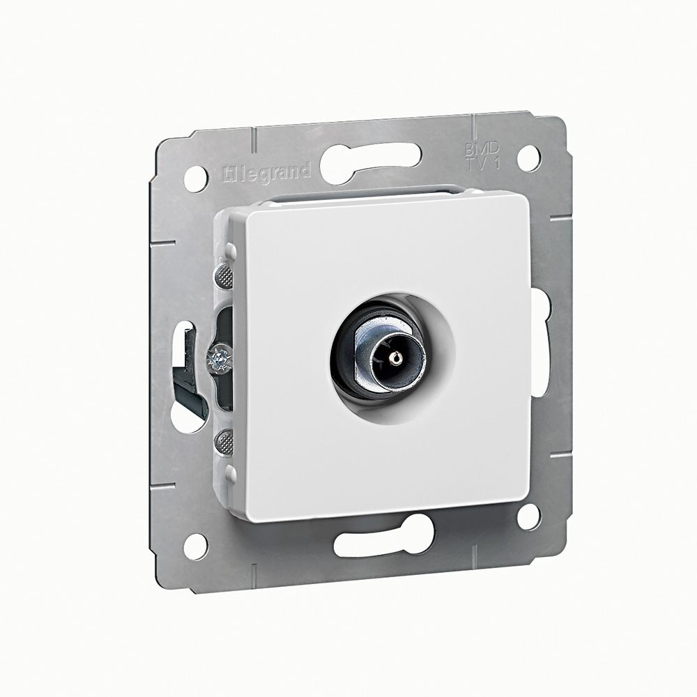 Розетка TV-1 звезда 1.5дБ 2400МГц (белая) Cariva Legrand (773678) УЦЕНКА