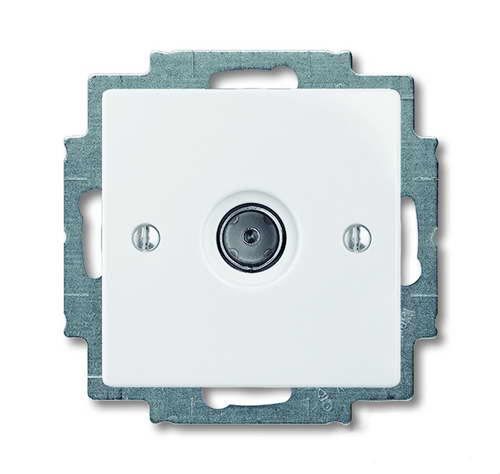 Розетка TV универсальная 1743-01-94 (альпийский белый) Basic 55 ABB (1724-0-4276)