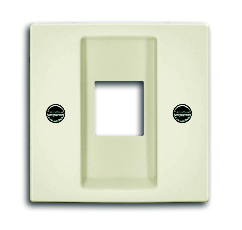 Накладка с суппортом для 1-го разъема 0211 (слоновая кость) Basic 55 (2561-92) ABB (1753-0-0211)