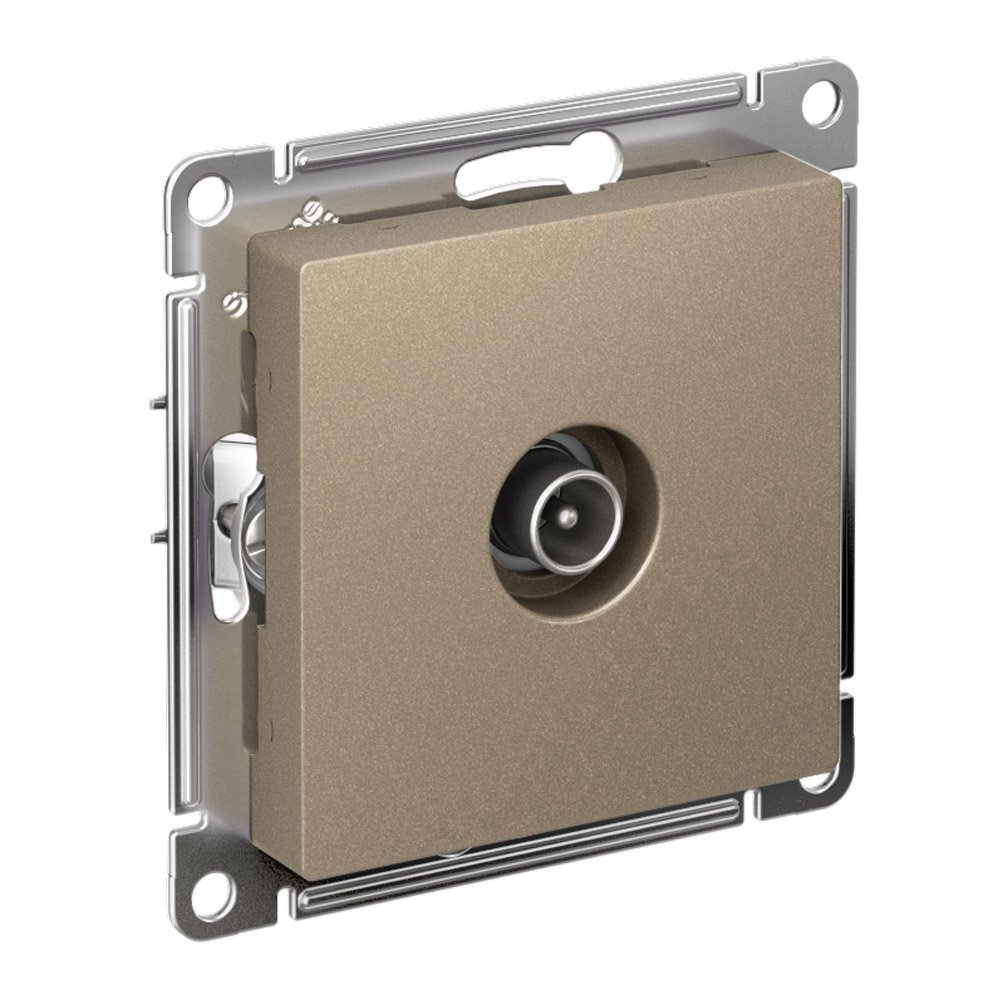 Розетка TV антенна коннектор (шампань) ATLASDESIGN SE