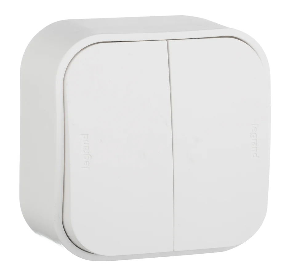 Выключатель 2кл 10А IP20 (белый) Quteo Legrand (782202)