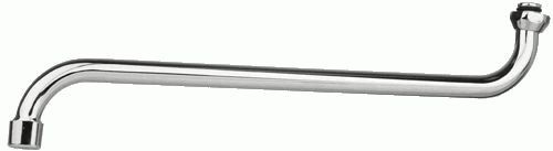 Излив для смесителя для ванны 40см круглый S-образный MELODIA MKP20701/ MKP20701P