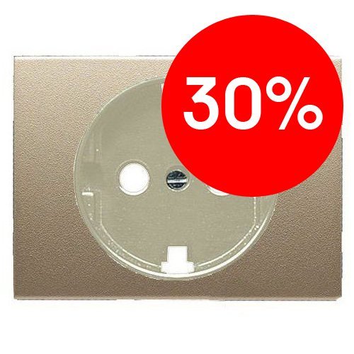 NIE 8488 CS Накладка для розетки 2Р+Е (атласная медь) Olas АВВ УЦЕНКА