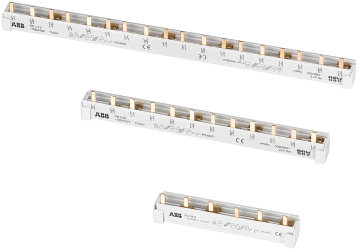 Шинная разводка 2ф 58 модулей 63А штырь PS2/58 разрезаемая (1шт=2 модуля) ABB (2CDL220001R1058)