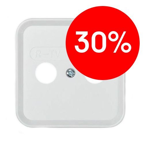 Накладка для TV+FM розетки 1м (белый) Classic PRODAX УЦЕНКА