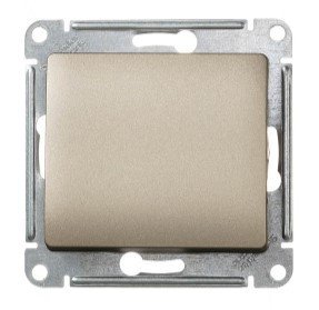 Выключатель 1кл схема 1 10AX (титан) GLOSSA SE