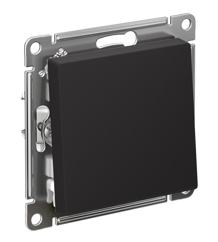 Выключатель 1кл с самовозвратом схема 1а 10АХ (карбон) ATLASDESIGN SE