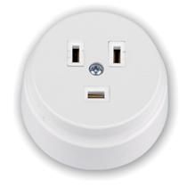 Розетка к электрической плите ОП 2Р+Е 32А 220В IP20 круглая (белый) BYLECTRICA (РА32-072)