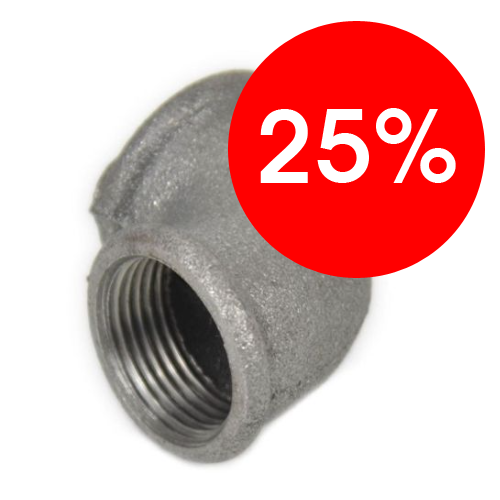 Угольник чугун Ду 32 (1 1/4") ВР/ВР Fittex