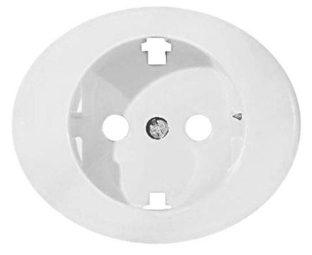Накладка для розетки 2Р+Е 5588 BL (белый) Tacto АВВ