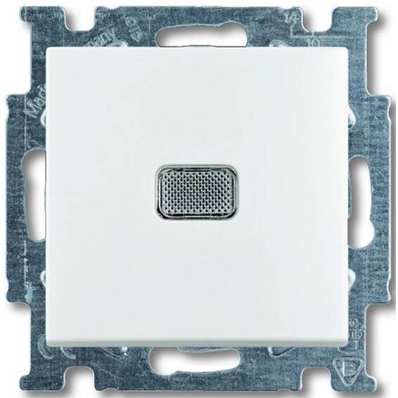 Выключатель 1кл с подсветкой 2006/1 UCGL-94 (альпийский белый) Basic 55 ABB