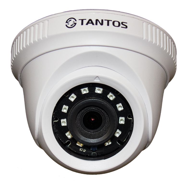 Внутренняя купольная мультиформатная видеокамера 4в1 TSc-E2HDf (2.8) TANTOS