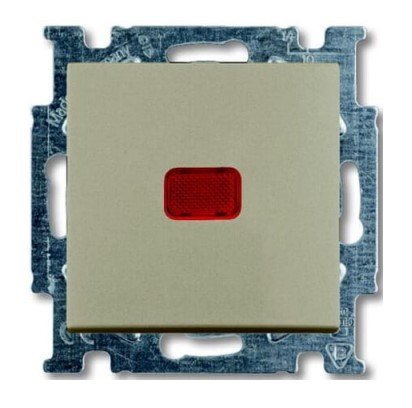 Выключатель 1кл с подсветкой 2006/1 UCGL-93 (шампань) Basic 55 ABB