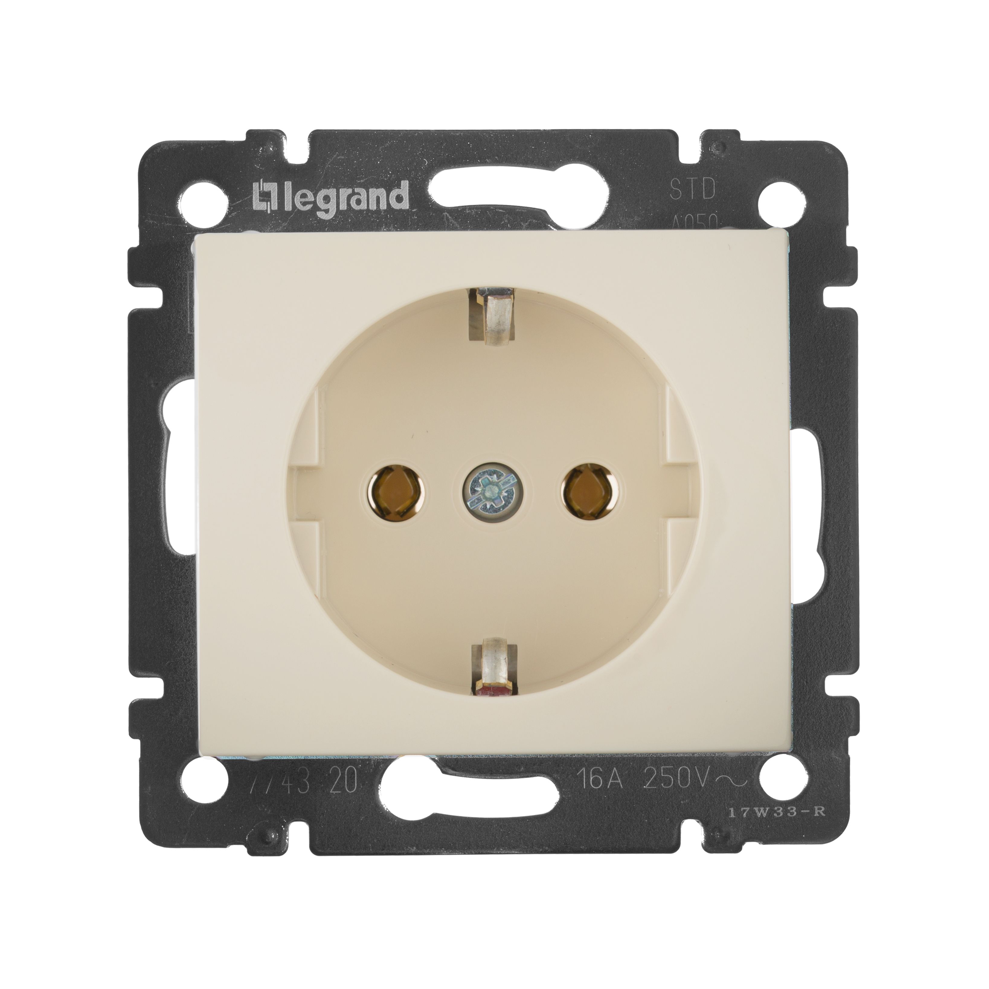 Розетка с заземлением (слоновая кость) Valena Classic Legrand (774320)