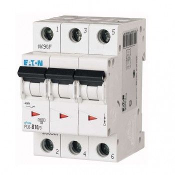 Автоматический выключатель 3п C10 6.0kA PL6 EATON (286599)